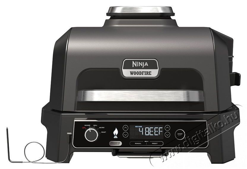 Ninja OG850EU Woodfire Pro XL Konyhai term&eacute;kek - S&uuml;tő-főzőlap, tűzhely (szabadon&aacute;ll&oacute;) - Mini s&uuml;tő / mini grill / mini konyha - 521851