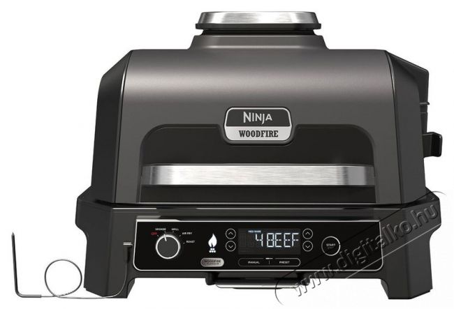 Ninja OG850EU Woodfire Pro XL Konyhai term&eacute;kek - S&uuml;tő-főzőlap, tűzhely (szabadon&aacute;ll&oacute;) - Mini s&uuml;tő / mini grill / mini konyha - 521851