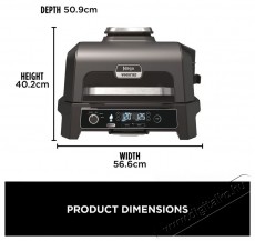 Ninja OG850EU Woodfire Pro XL Konyhai term&eacute;kek - S&uuml;tő-főzőlap, tűzhely (szabadon&aacute;ll&oacute;) - Mini s&uuml;tő / mini grill / mini konyha - 521851