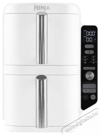 Ninja SL400EUWH Double Stack XL, 9,5 l, feh&eacute;r Konyhai term&eacute;kek - Konyhai kisg&eacute;p (s&uuml;t&eacute;s / főz&eacute;s / hűt&eacute;s / &eacute;telk&eacute;sz&iacute;t&eacute;s) - L&eacute;gkever&eacute;ses főzőg&eacute;p / elektromos kukta / multifunkci&oacute;s s&uuml;tő - 521850