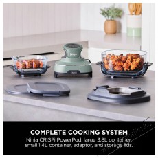 Ninja FN101EUSG Crispi 4in1 Konyhai term&eacute;kek - Konyhai kisg&eacute;p (s&uuml;t&eacute;s / főz&eacute;s / hűt&eacute;s / &eacute;telk&eacute;sz&iacute;t&eacute;s) - L&eacute;gkever&eacute;ses főzőg&eacute;p / elektromos kukta / multifunkci&oacute;s s&uuml;tő - 529805