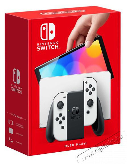 Nintendo Switch OLED Modell White Joy-Con J&aacute;t&eacute;kkonzol Iroda &eacute;s sz&aacute;m&iacute;t&aacute;stechnika - J&aacute;t&eacute;k konzol - Kontroller - 384703