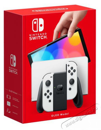 Nintendo Switch OLED Modell White Joy-Con J&aacute;t&eacute;kkonzol Iroda &eacute;s sz&aacute;m&iacute;t&aacute;stechnika - J&aacute;t&eacute;k konzol - Kontroller - 384703