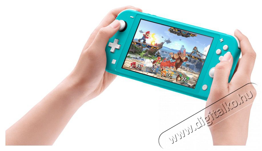 Nintendo Switch Lite t&uuml;rkiz J&aacute;t&eacute;kkonzol Iroda &eacute;s sz&aacute;m&iacute;t&aacute;stechnika - J&aacute;t&eacute;k konzol - Kieg&eacute;sz&iacute;tő - 385280