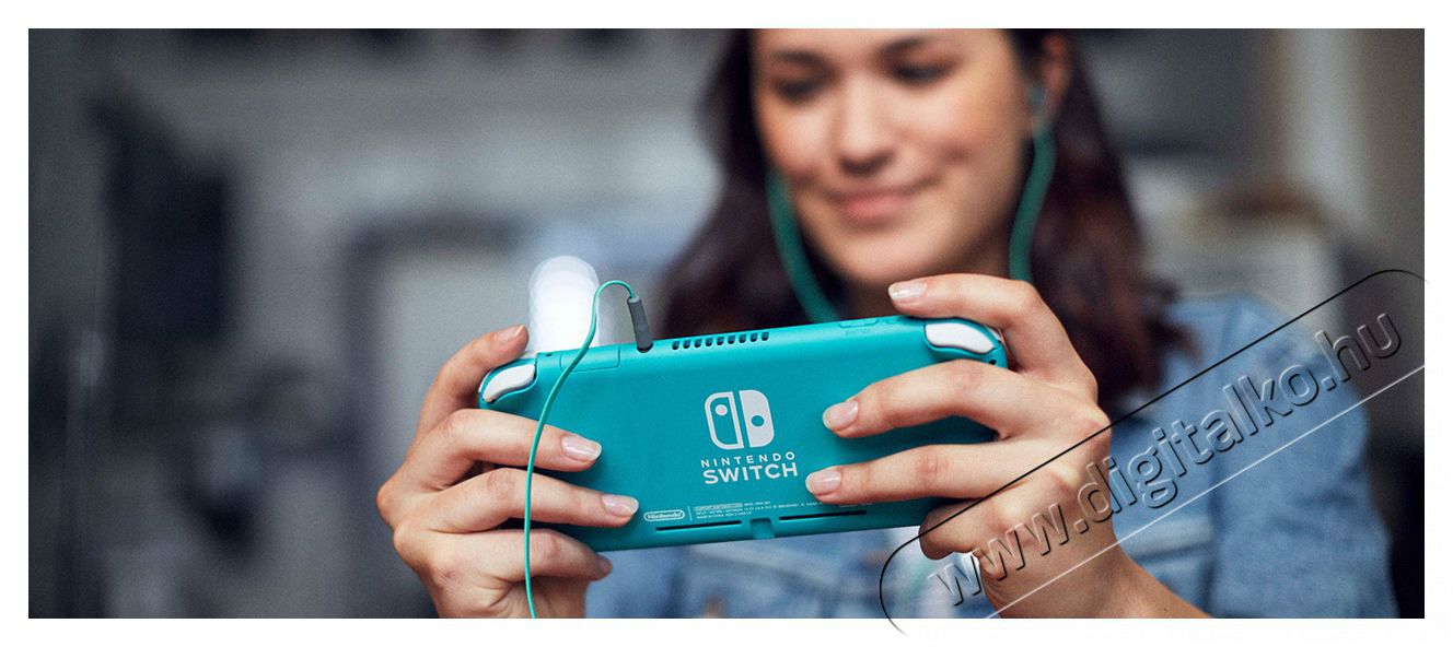 Nintendo Switch Lite t&uuml;rkiz J&aacute;t&eacute;kkonzol Iroda &eacute;s sz&aacute;m&iacute;t&aacute;stechnika - J&aacute;t&eacute;k konzol - Kieg&eacute;sz&iacute;tő - 385280