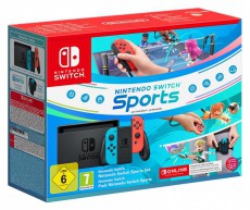 Nintendo Switch Neon + Switch Sports + 12 h&oacute;nap Switch előfizet&eacute;s Iroda &eacute;s sz&aacute;m&iacute;t&aacute;stechnika - J&aacute;t&eacute;k konzol - Nintendo Switch konzol - 508273