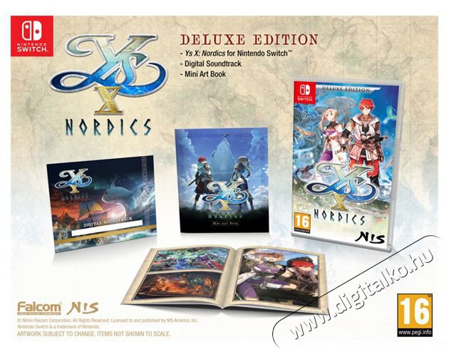 Nintendo Ys X: Nordics - Deluxe Edition Switch j&aacute;t&eacute;kszoftver Iroda &eacute;s sz&aacute;m&iacute;t&aacute;stechnika - J&aacute;t&eacute;k konzol - Nintendo Switch konzol - 508627