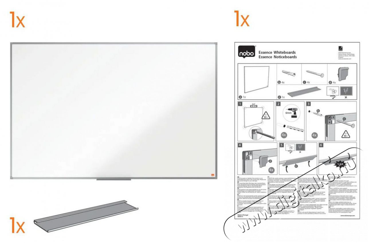 NOBO Essentials, 120 x 90cm m&aacute;gneses t&aacute;bla Iroda &eacute;s sz&aacute;m&iacute;t&aacute;stechnika - Egy&eacute;b sz&aacute;m&iacute;t&aacute;stechnikai term&eacute;k - 521938