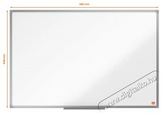 NOBO Essentials 90 &times; 60 cm, alum&iacute;nium keret m&aacute;gneses t&aacute;bla Iroda &eacute;s sz&aacute;m&iacute;t&aacute;stechnika - Egy&eacute;b sz&aacute;m&iacute;t&aacute;stechnikai term&eacute;k - 521929