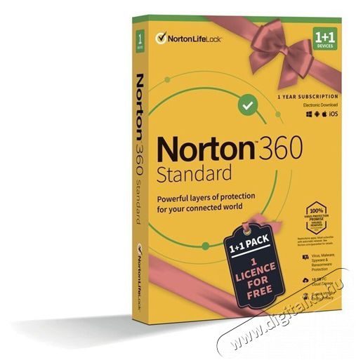 NORTON 360 Standard 10GB 1 Felhaszn&aacute;l&oacute; 1+1 g&eacute;p 1 &eacute;ves dobozos v&iacute;rusirt&oacute; szoftver Iroda &eacute;s sz&aacute;m&iacute;t&aacute;stechnika - Egy&eacute;b sz&aacute;m&iacute;t&aacute;stechnikai term&eacute;k - 456460