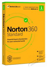 NORTON 360 Standard 10GB HUN 1 Felhaszn&aacute;l&oacute; 1 g&eacute;p 1 &eacute;ves dobozos v&iacute;rusirt&oacute; szoftver Fot&oacute;-Vide&oacute; kieg&eacute;sz&iacute;tők - Egy&eacute;b fot&oacute;-vide&oacute; kieg&eacute;sz&iacute;tő - Szoftver / k&eacute;pszerkesztő - 434483