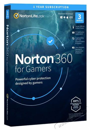 NORTON 360 for gamers 50GB HUN 1 Felhaszn&aacute;l&oacute; 3 g&eacute;p 1 &eacute;ves dobozos v&iacute;rusirt&oacute; szoftver Iroda &eacute;s sz&aacute;m&iacute;t&aacute;stechnika - Egy&eacute;b sz&aacute;m&iacute;t&aacute;stechnikai term&eacute;k - 440442