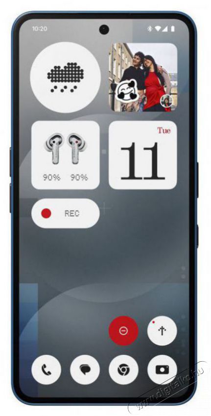 NOTHING Phone (3a) 12GB / 256GB Blue Mobil / Kommunik&aacute;ci&oacute; / Smart - Okostelefon - Android - 521946