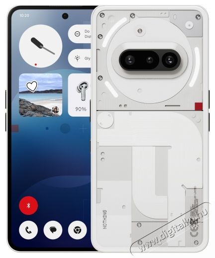 NOTHING Phone (3a) mobiltelefon, 128GB, 8GB, 5G, Feh&eacute;r Mobil / Kommunik&aacute;ci&oacute; / Smart - Okostelefon - Android - 537174