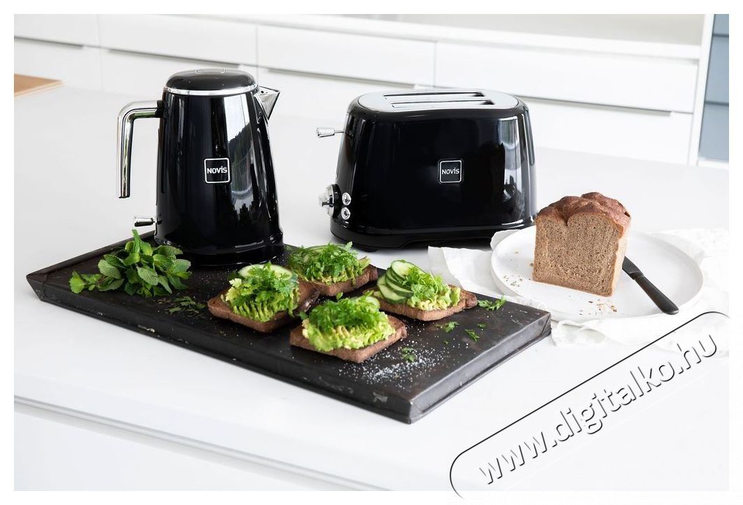 Novis Kettle K1, fekete Konyhai term&eacute;kek - V&iacute;zforral&oacute; / teafőző - 513134
