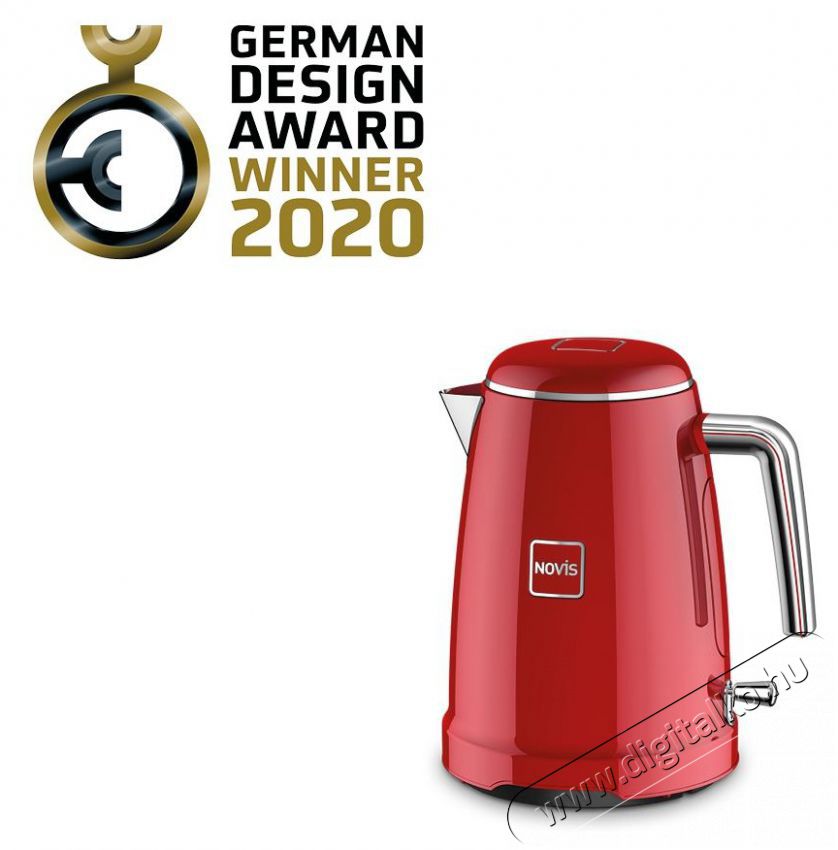 Novis Kettle K1, piros Konyhai term&eacute;kek - V&iacute;zforral&oacute; / teafőző - 513135