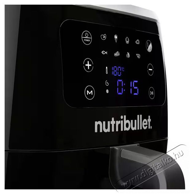 Nutribullet NBA071B fekete 7 L forr&oacute;levegős s&uuml;tő Konyhai term&eacute;kek - Konyhai kisg&eacute;p (s&uuml;t&eacute;s / főz&eacute;s / hűt&eacute;s / &eacute;telk&eacute;sz&iacute;t&eacute;s) - L&eacute;gkever&eacute;ses főzőg&eacute;p / elektromos kukta / multifunkci&oacute;s s&uuml;tő - 500538