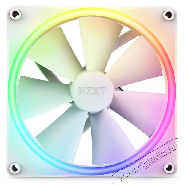NZXT 140 mm Aer RGB 3 Double feh&eacute;r hűtőventil&aacute;tor Iroda &eacute;s sz&aacute;m&iacute;t&aacute;stechnika - Sz&aacute;m&iacute;t&oacute;g&eacute;p tartoz&eacute;k - Ventil&aacute;tor - 497994