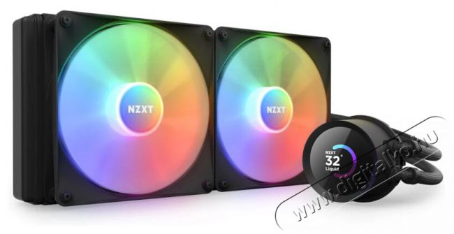 NZXT Kraken 280 280mm 2x140mm AIO RGB fekete v&iacute;zhűt&eacute;ses processzor hűtő Iroda &eacute;s sz&aacute;m&iacute;t&aacute;stechnika - Sz&aacute;m&iacute;t&oacute;g&eacute;p tartoz&eacute;k - Processzor - 500154