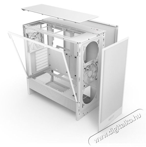 NZXT H5 Flow (2024) feh&eacute;r (t&aacute;p n&eacute;lk&uuml;li) ablakos mATX h&aacute;z Iroda &eacute;s sz&aacute;m&iacute;t&aacute;stechnika - Sz&aacute;m&iacute;t&oacute;g&eacute;p tartoz&eacute;k - Sz&aacute;m&iacute;t&oacute;g&eacute;ph&aacute;z - 516248