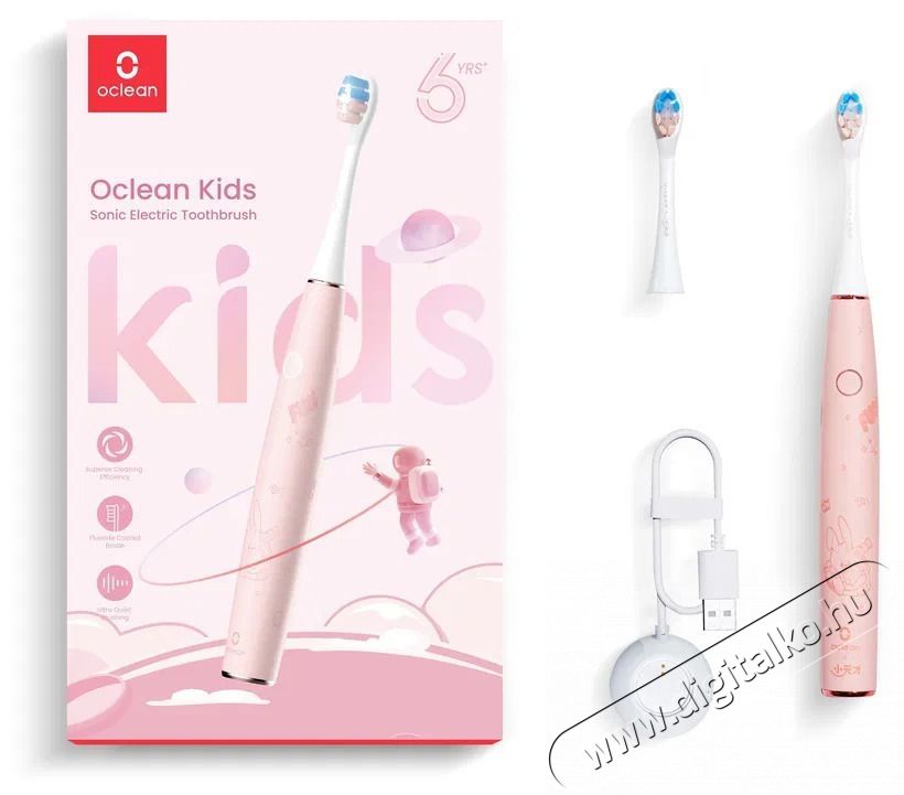 OCLEAN Kids Elektromos fogkefe Sz&eacute;ps&eacute;g&aacute;pol&aacute;s / Eg&eacute;szs&eacute;g - Sz&aacute;j / fog &aacute;pol&aacute;s - Elektromos fogkefe - 525424