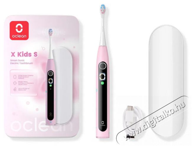 OCLEAN X Kids Set Pink Elektromos fogkefe Sz&eacute;ps&eacute;g&aacute;pol&aacute;s / Eg&eacute;szs&eacute;g - Sz&aacute;j / fog &aacute;pol&aacute;s - Elektromos fogkefe - 525428