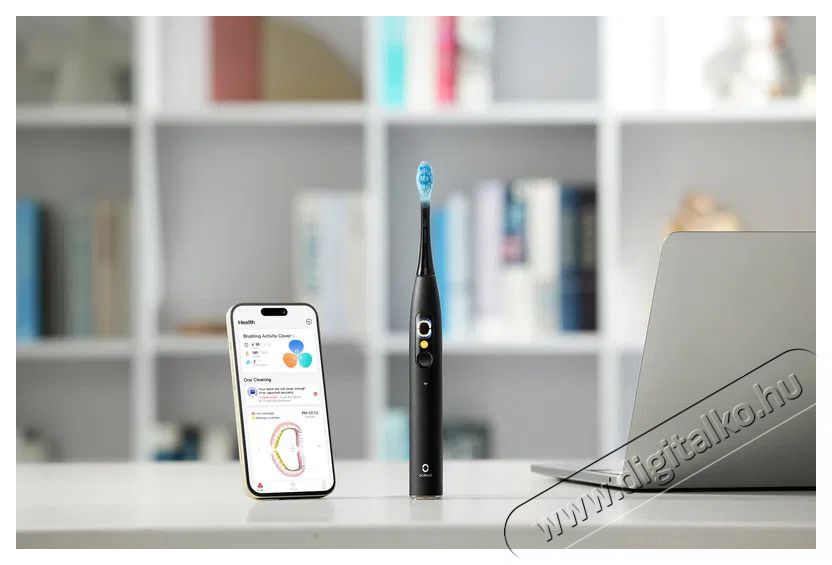 OCLEAN X Ultra 20 Black Elektromos fogkefe Sz&eacute;ps&eacute;g&aacute;pol&aacute;s / Eg&eacute;szs&eacute;g - Sz&aacute;j / fog &aacute;pol&aacute;s - Elektromos fogkefe - 525442