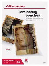 Office Depot A3 2x75mic 100db-os lamin&aacute;l&oacute; f&oacute;lia Iroda &eacute;s sz&aacute;m&iacute;t&aacute;stechnika - Pap&iacute;r kezelő term&eacute;k - Lamin&aacute;l&oacute; f&oacute;lia - 396987