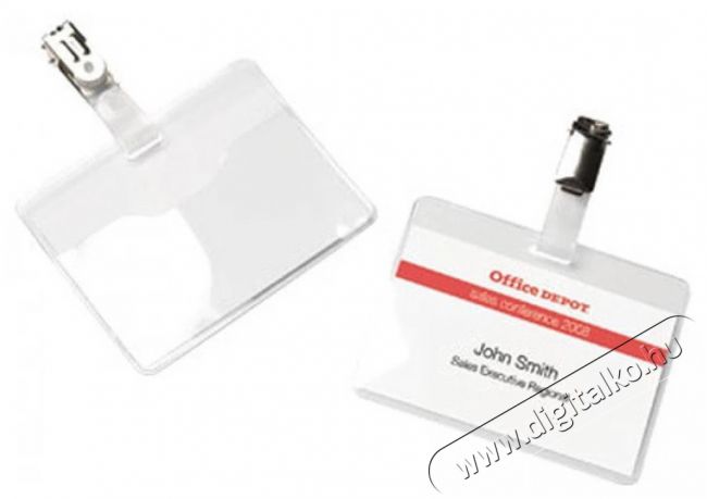 Office Depot 90x60mm klippes fekvő 50db n&eacute;vkitűző Iroda &eacute;s sz&aacute;m&iacute;t&aacute;stechnika - Egy&eacute;b sz&aacute;m&iacute;t&aacute;stechnikai term&eacute;k - 443781