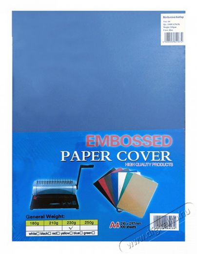 Office Depot A4 230gr bőrhat&aacute;s&uacute; 100db-os k&eacute;k h&aacute;tlap Iroda &eacute;s sz&aacute;m&iacute;t&aacute;stechnika - Egy&eacute;b sz&aacute;m&iacute;t&aacute;stechnikai term&eacute;k - 440173