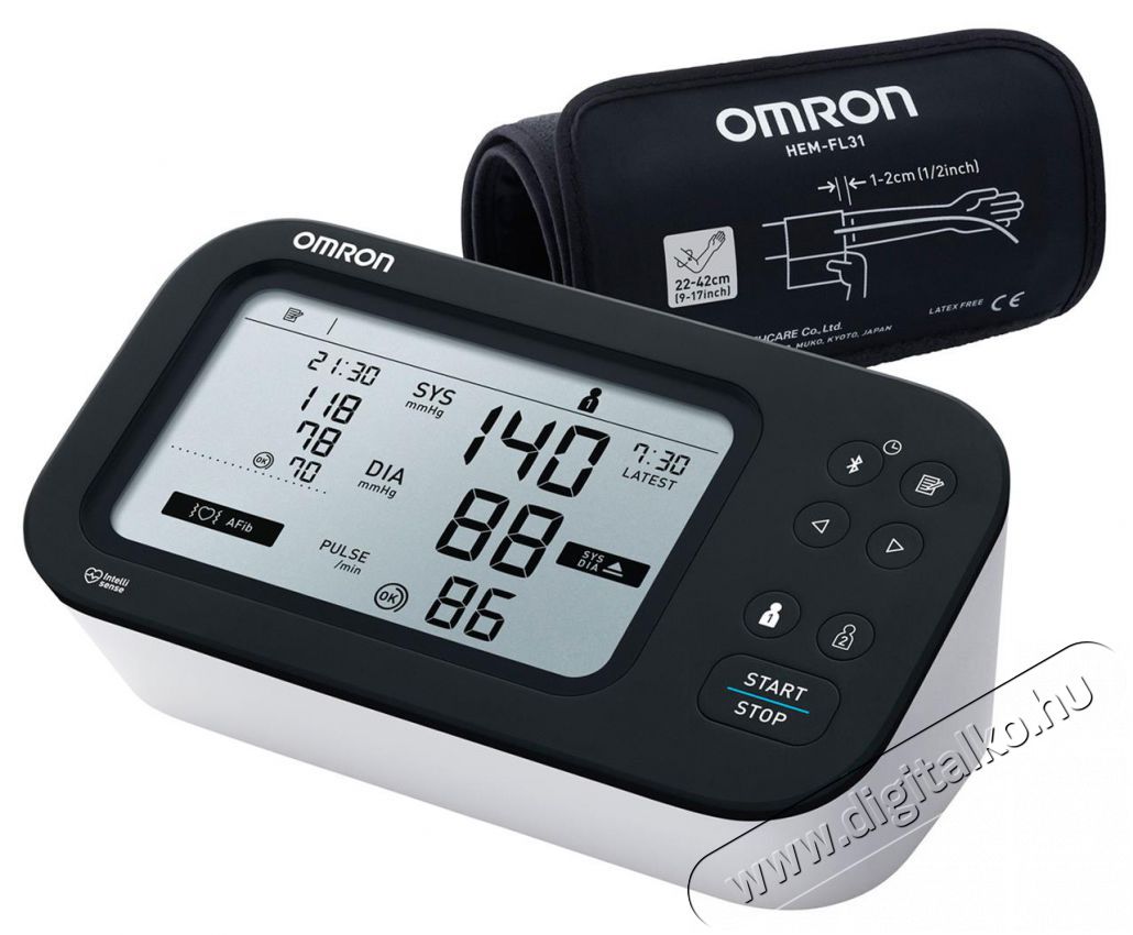 Omron M7 Intelli IT AFib felkaros okos-v&eacute;rnyom&aacute;sm&eacute;rő Sz&eacute;ps&eacute;g&aacute;pol&aacute;s / Eg&eacute;szs&eacute;g - V&eacute;rnyom&aacute;sm&eacute;rő - Felkaros v&eacute;rnyom&aacute;sm&eacute;rő - 501955