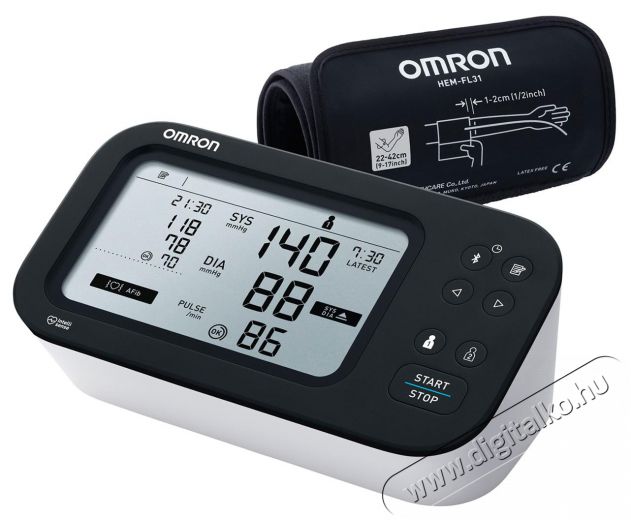 Omron M7 Intelli IT AFib felkaros okos-v&eacute;rnyom&aacute;sm&eacute;rő Sz&eacute;ps&eacute;g&aacute;pol&aacute;s / Eg&eacute;szs&eacute;g - V&eacute;rnyom&aacute;sm&eacute;rő - Felkaros v&eacute;rnyom&aacute;sm&eacute;rő - 501955