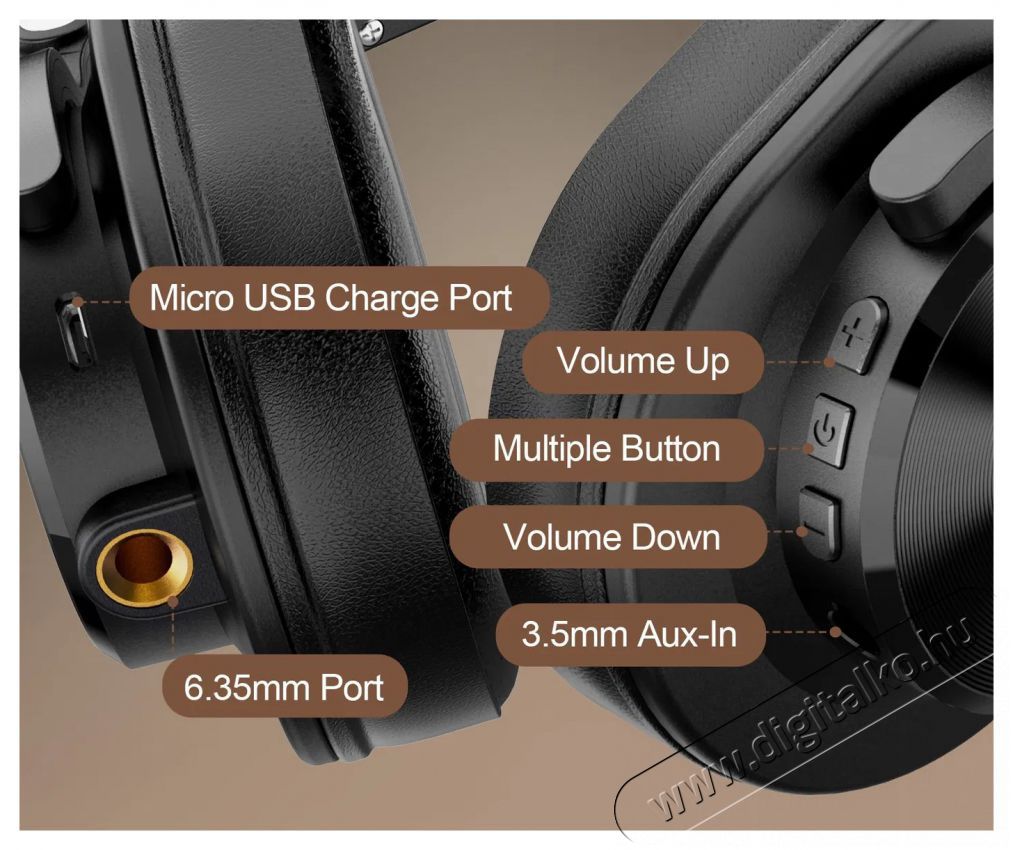 ONEODIO A70 Black Audio-Video / Hifi / Multim&eacute;dia - F&uuml;l &eacute;s Fejhallgat&oacute;k - Fejhallgat&oacute; - 510137