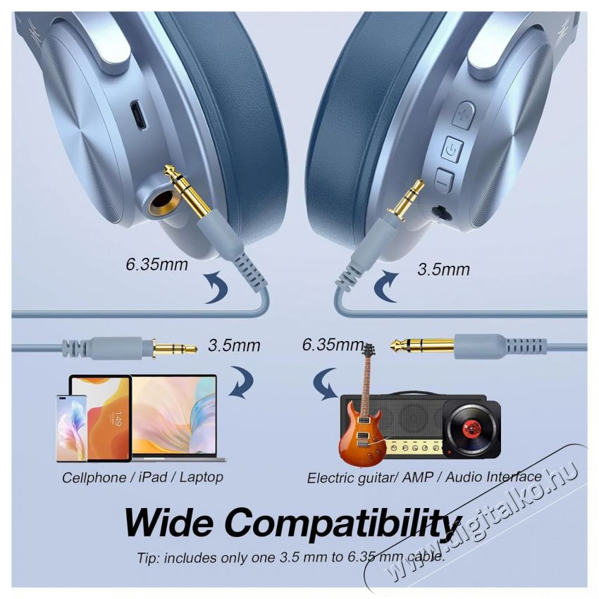 ONEODIO A70 Blue Audio-Video / Hifi / Multim&eacute;dia - F&uuml;l &eacute;s Fejhallgat&oacute;k - Fejhallgat&oacute; - 510140