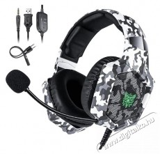 Onikuma K8 Camou Gray Audio-Video / Hifi / Multim&eacute;dia - F&uuml;l &eacute;s Fejhallgat&oacute;k - Fejhallgat&oacute; - 510148
