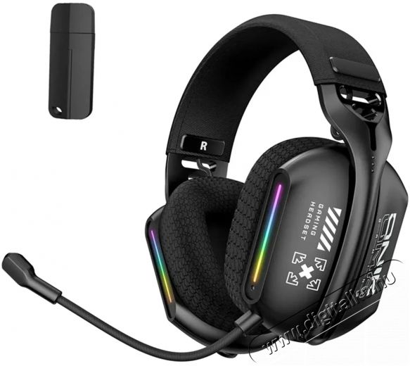 Onikuma GT808 Black Audio-Video / Hifi / Multim&eacute;dia - F&uuml;l &eacute;s Fejhallgat&oacute;k - Fejhallgat&oacute; - 518965