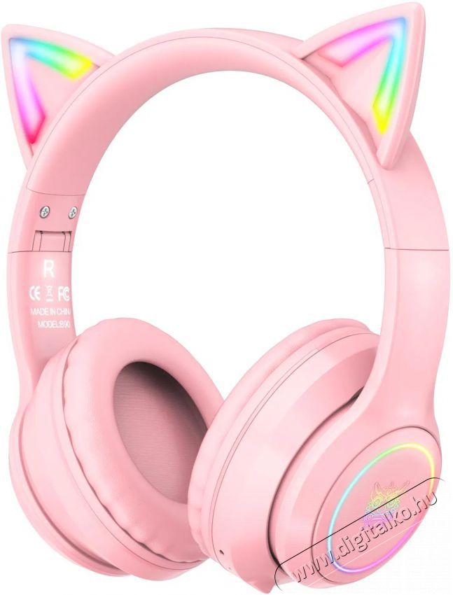 Onikuma X15 PRO With Cat Ears Pink Audio-Video / Hifi / Multim&eacute;dia - F&uuml;l &eacute;s Fejhallgat&oacute;k - Fejhallgat&oacute; - 518966