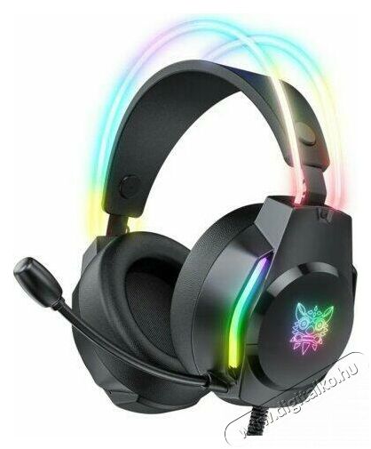 Onikuma X26 Black RGB Audio-Video / Hifi / Multim&eacute;dia - F&uuml;l &eacute;s Fejhallgat&oacute;k - Fejhallgat&oacute; - 518962