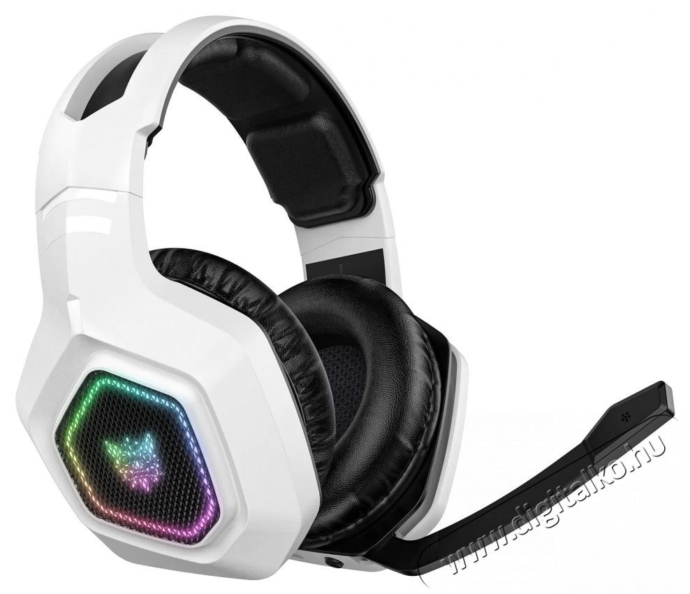 Onikuma B100 White RGB Fejhallgat&oacute; Audio-Video / Hifi / Multim&eacute;dia - F&uuml;l &eacute;s Fejhallgat&oacute;k - Fejhallgat&oacute; mikrofonnal / headset - 529810