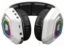 Onikuma B100 White RGB Fejhallgat&oacute; Audio-Video / Hifi / Multim&eacute;dia - F&uuml;l &eacute;s Fejhallgat&oacute;k - Fejhallgat&oacute; mikrofonnal / headset - 529810