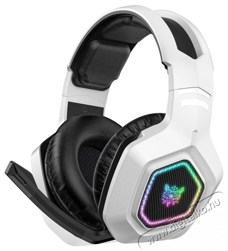 Onikuma B100 White RGB Fejhallgat&oacute; Audio-Video / Hifi / Multim&eacute;dia - F&uuml;l &eacute;s Fejhallgat&oacute;k - Fejhallgat&oacute; mikrofonnal / headset - 529810