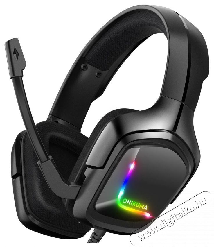 Onikuma K20 Black Fejhallgat&oacute; Audio-Video / Hifi / Multim&eacute;dia - F&uuml;l &eacute;s Fejhallgat&oacute;k - Fejhallgat&oacute; mikrofonnal / headset - 529812