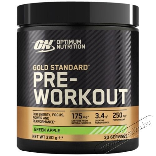 Optimum Nutrition ON Gold Standard Pre Workout, z&ouml;ld alma, 330 g Sz&eacute;ps&eacute;g&aacute;pol&aacute;s / Eg&eacute;szs&eacute;g - Egy&eacute;b sz&eacute;ps&eacute;g / eg&eacute;szs&eacute;g term&eacute;k - 533617
