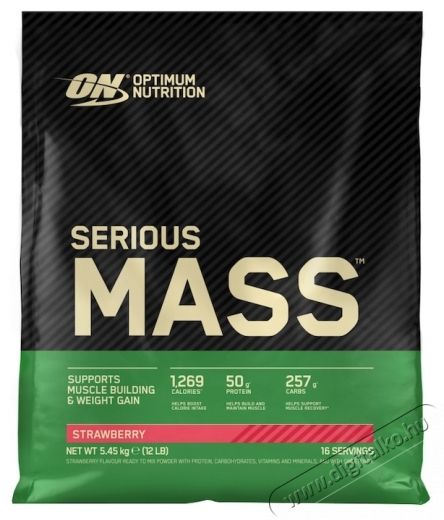 Optimum Nutrition ON Serious Mass, eper, 5,45 kg Sz&eacute;ps&eacute;g&aacute;pol&aacute;s / Eg&eacute;szs&eacute;g - Egy&eacute;b sz&eacute;ps&eacute;g / eg&eacute;szs&eacute;g term&eacute;k - 533603