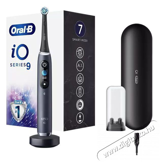 Oral-B iO 9 Black elektromos fogkefe Sz&eacute;ps&eacute;g&aacute;pol&aacute;s / Eg&eacute;szs&eacute;g - Sz&aacute;j / fog &aacute;pol&aacute;s - Elektromos fogkefe - 377701