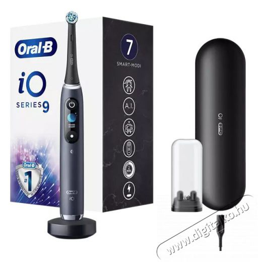 Oral-B iO 9 Black elektromos fogkefe Sz&eacute;ps&eacute;g&aacute;pol&aacute;s / Eg&eacute;szs&eacute;g - Sz&aacute;j / fog &aacute;pol&aacute;s - Elektromos fogkefe - 377701