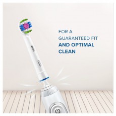 Oral-B EB18-4 3D White feh&eacute;r 4 db-os elektromos fogkefe p&oacute;tfej szett Sz&eacute;ps&eacute;g&aacute;pol&aacute;s / Eg&eacute;szs&eacute;g - Sz&aacute;j / fog &aacute;pol&aacute;s - Kieg&eacute;sz&iacute;tő - 398068