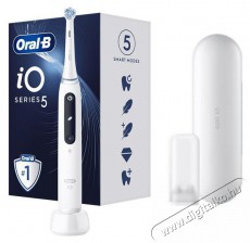 Oral-B iO Series 5 feh&eacute;r elektromos fogkefe Sz&eacute;ps&eacute;g&aacute;pol&aacute;s / Eg&eacute;szs&eacute;g - Sz&aacute;j / fog &aacute;pol&aacute;s - Elektromos fogkefe - 398071