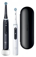 Oral-B iO Series 5 2 db-os matt fekete+feh&eacute;r elektromos fogkefe szett Sz&eacute;ps&eacute;g&aacute;pol&aacute;s / Eg&eacute;szs&eacute;g - Sz&aacute;j / fog &aacute;pol&aacute;s - Elektromos fogkefe - 404816