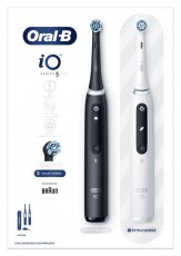 Oral-B iO Series 5 2 db-os matt fekete+feh&eacute;r elektromos fogkefe szett Sz&eacute;ps&eacute;g&aacute;pol&aacute;s / Eg&eacute;szs&eacute;g - Sz&aacute;j / fog &aacute;pol&aacute;s - Elektromos fogkefe - 404816